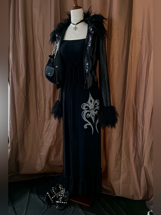 Juicy Couture Dresses & Skirts - *SOLD* 2000s Fleur-de-Lis Gothic Maxi